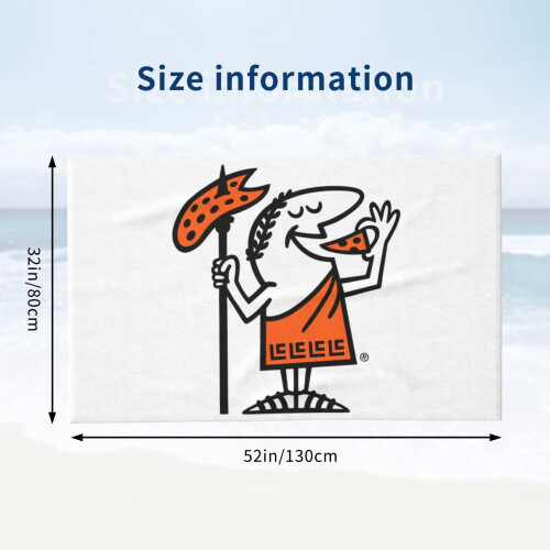 Little Caesar strandhanddoek, extra groot, absorberend en sneldrogend. 2
