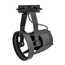 Support de Rail D'Éclairage Réglable pour Projecteur E27 PAR30 pour Usage Commercial et Domestique Noir