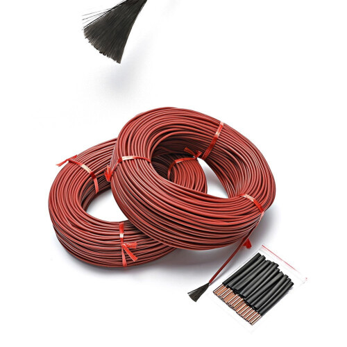 Koolstofvezel verwarmingsdraad 33 Ohm 100 m 2