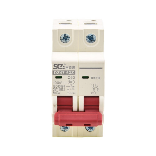 Disjuntor solar mini Mosiee DC1000V 10A–63A 2