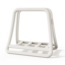 Support Vertical Réglable pour Ordinateur Portable - Support pour Ordinateur Portable et Tablette - Support de Rangement Vertical Blanc