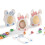 Easter rabbit candy box transparent folding gift box 10 pcs 5