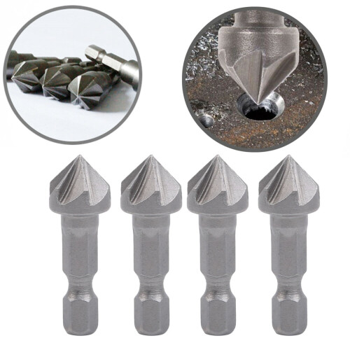 AURORA TRADE chamfer drill bit heat-treated for plastic, 6 2