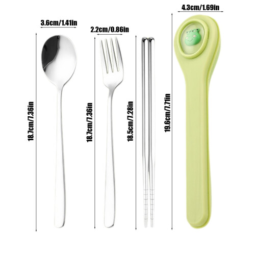 Stainless Steel Cutlery Set with Case 4-Piece 2