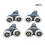 Bathroom Shower Door Roller Wheels 23mm 4-Pack 2