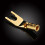 AURORA TRADE HiFi Y-Type Wire Connector Golden Plated 1