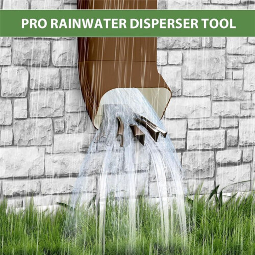 4PCS Gutter Downspout Diverter,Gutter Downspout Extensions for Rainwater Dispersal,Rain Gutter Disperser Black