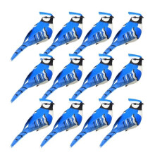 Small Birds for Decoration Set of 12 Artificial Feathers Birds with Clip Handmade Birdhouse & Seasonal