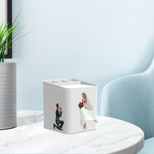Yakbaofuo Square Creative Tissue Box Beauty Puffy Skirt Funny Tissue Box Multifunctional Home Light Luxury Desktop Ornaments Home Textile Storage