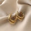 925 Silver Ear Studs Three Interlocking Rings 1