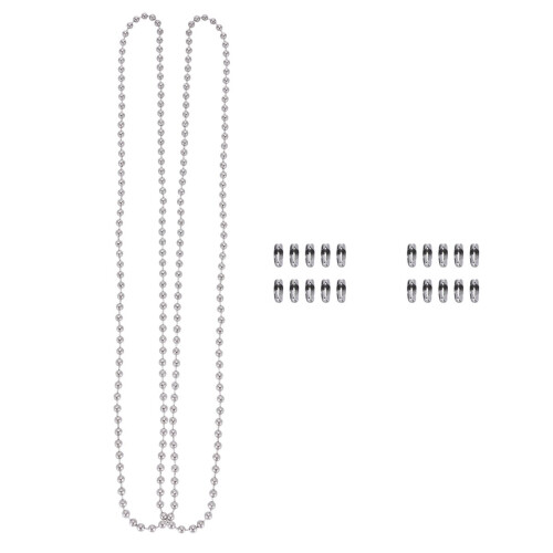 Pull Chain Replacement for Ceiling Fan Light Silver 1m with 2