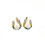 Colorful enamel drop earrings S925 silver gold 1
