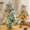 Mini tabletop Christmas tree with LED lights blue 23.6 inch 3
