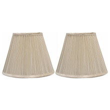 Abat-jour plissé champignon Urbanest couleur coquille d'œuf 12,7 x 22,9 x 17,8 cm
