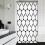 Geometrický sprchový závěs Černá Bílá Polyester 36x72 palců 1