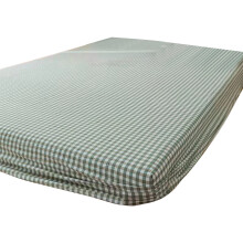Drap-housse double en coton à carreaux, housse intégrale de matelas