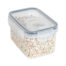 Recipiente hermético para almacenar alimentos, plástico sin BPA, 1 unidad.