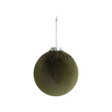 Velvet Christmas Ornaments Flocked Shatterproof 4pcs