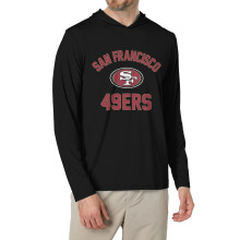 Herrtröja med lång ärm och huva och 49ers-logotyp