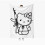 Couverture en flanelle Hello Kitty 30 x 40 pouces 1