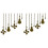 Set di catenelle per ventilatore a soffitto, bronzo anticato, 8 pezzi 1