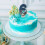 Birthday Number Candle Blue Gray Ocean Theme 1 4