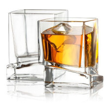 Whiskyglazen vierkant carré 10oz (set van 2)