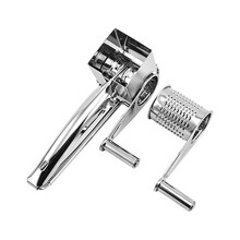 Râpe à fromage rotative manuelle en acier inoxydable (1 pièce)