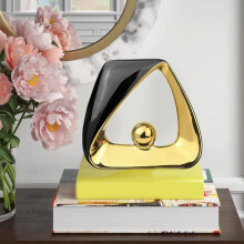 Statue en céramique géométrique moderne pour la décoration intérieure, 1 pièce