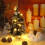 Mini artificial Christmas tree with ornaments 6