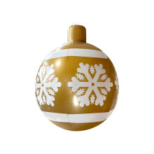 Boule de Noël gonflable décorative extérieure en PVC 30 cm (12 pouces)