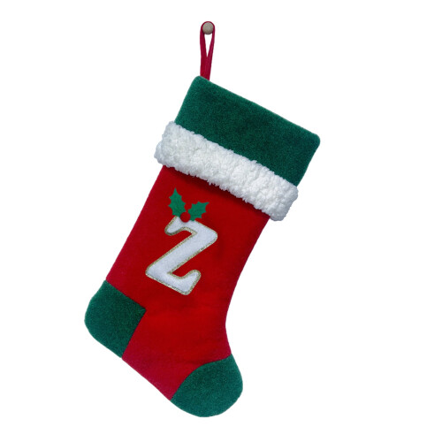 Calza di Natale con lettere inglesi decorative (26 pezzi)
