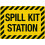 Metallvarningsskylt för spillkitstation 30x20 cm 1