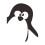 Penguin Wall Sticker Removable Home Decor 1 Pack 2