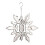 Girouette flocon de neige 3D en acier inoxydable 1