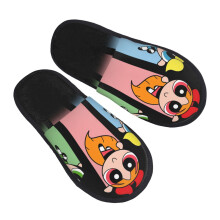 Powerpuff Girls Women's Furry Slippers, Warm Indoor/Outdoor