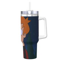 Cupán Futurama Ice King cruach dhosmálta 40oz le láimhseáil