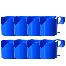 8PCS Plastic Storage Rack Poolside Organizer Holder for Drinks Sanitizers Tools Swimming Accessories for Summer Outdoor
