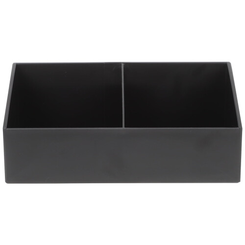 Soporte de plástico para condimentos de café con 2 compartimentos