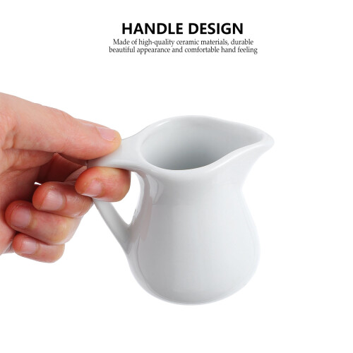 Pichet à lait en céramique blanche 350 ml 1