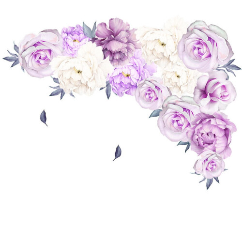 Rose Decals Sticker for Nursery Wall Decor 1