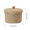 Storage Basket with Lid Woven Decorative 1 Piece 2