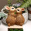 Påskeharefigur i harpiks 8,5 x 10,3 cm 8