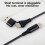 USB-C data cable dual-head 2-in-1 fast charging 60W 6