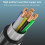 USB-C data cable dual-head 2-in-1 fast charging 60W 4