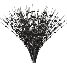 Black Christmas Tree Picks Glitter Filler 10 Pack 17 Inch