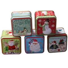 Weihnachtsangebot! 5er-Set weihnachtliche Bonbondosen, Aufbewahrungsboxen, dekorative Metalldosen, leere Keksdosen