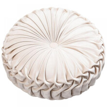 Coussin de sol rond en fibre de polyester Xinhuaya, pouf, jeté de canapé, coussin de sol plissé rond