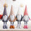 Plush Gnome Decor with Adjustable Legs 24 in Brown 1