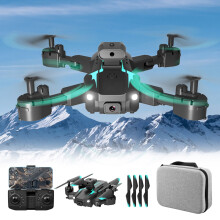 Viflosae WiFi FPV Drone met 1080P HD-camera, hoogtebehoud, opvouwbare RC-quadcopter met cirkelvliegen, routevliegen en headless-modus.